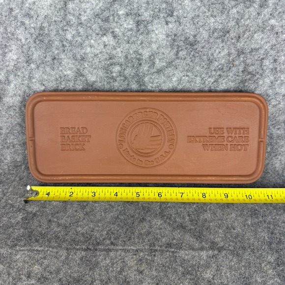 Longaberger Pottery Bread Basket Warming Brick‎ Roseville OH USA - Picture 2 of 4